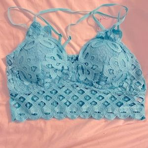 Aqua blue bralette